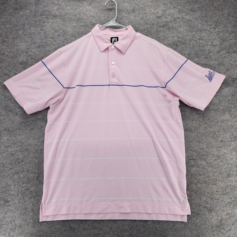 Footjoy Polo Shirt Mens Large Pink Performance Golf